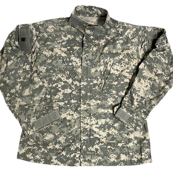 US Army Combat Uniform Jacket Men's Medium Regular Rip Stop Digital Camouflage - Picture 2 of 14
